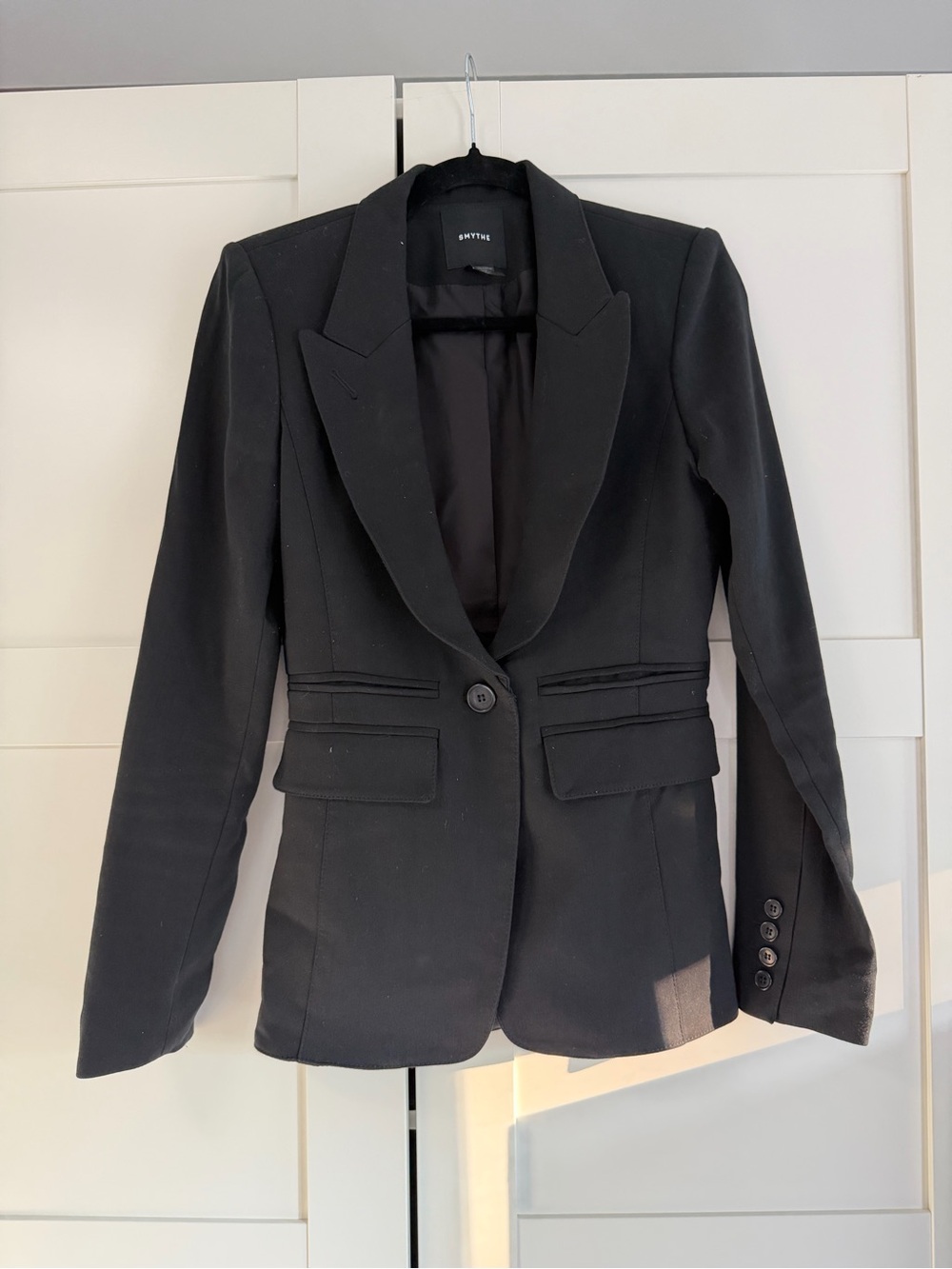 Smythe Black Tailored Single-Button Blazer 2